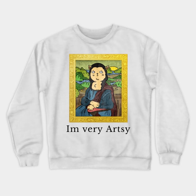 Artsy Cat Crewneck Sweatshirt by GaroStudioFL